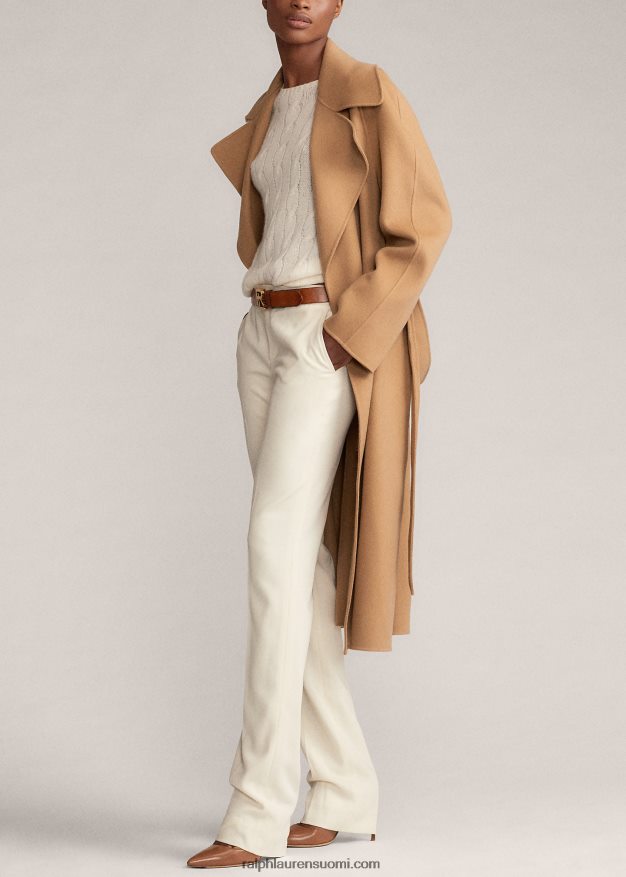 Ralph Lauren naiset leonarda kääretakki 0Z24ZR3596 kameli