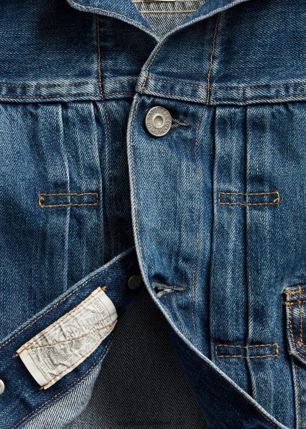 Ralph Lauren naiset lyhennetty farkkutakki 0Z24ZR3680 kenneyn pesu