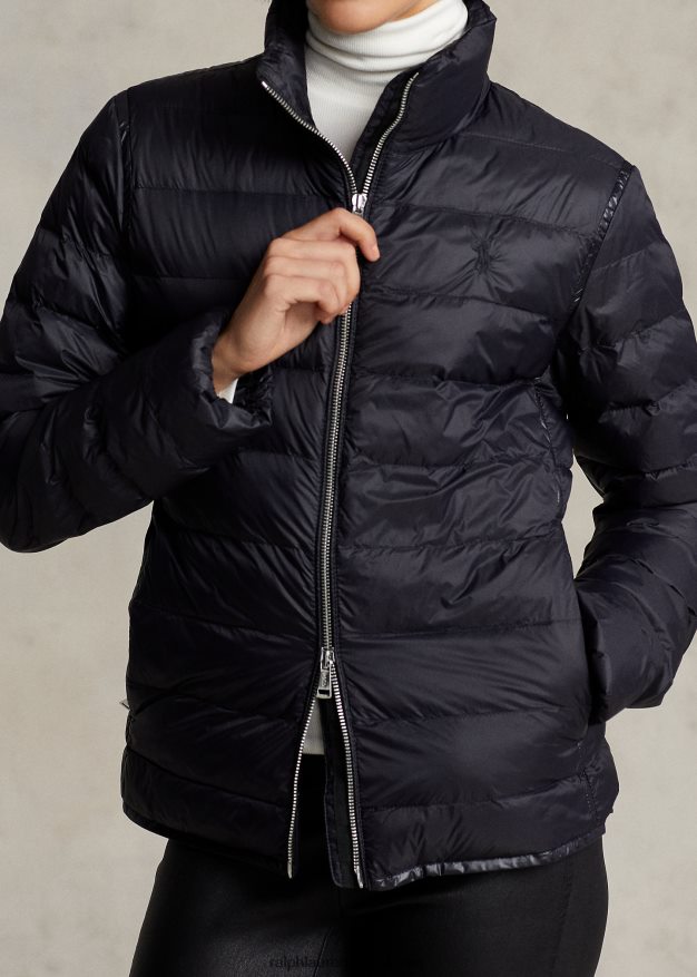 Ralph Lauren naiset pakattava tikattu takki 0Z24ZR3286 musta