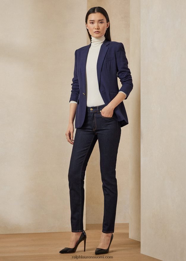 Ralph Lauren naiset parker joustava villatakki 0Z24ZR3442 laivasto