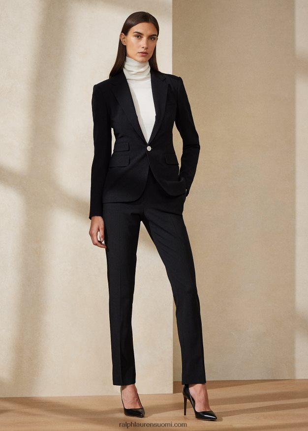 Ralph Lauren naiset parker joustava villatakki 0Z24ZR3443 musta