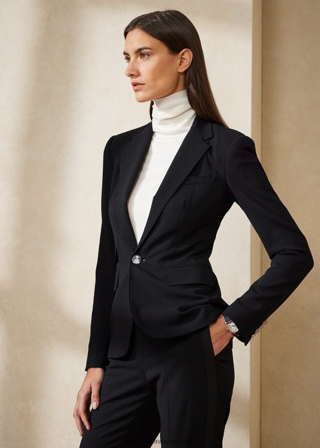 Ralph Lauren naiset parker joustava villatakki 0Z24ZR3443 musta