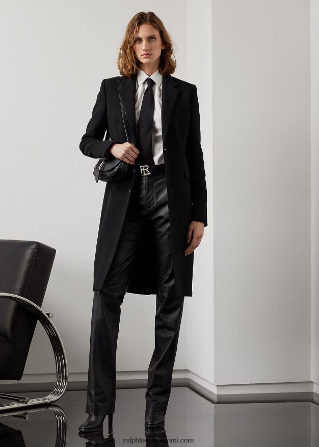 Ralph Lauren naiset parker villainen kreppitakki 0Z24ZR9332 musta