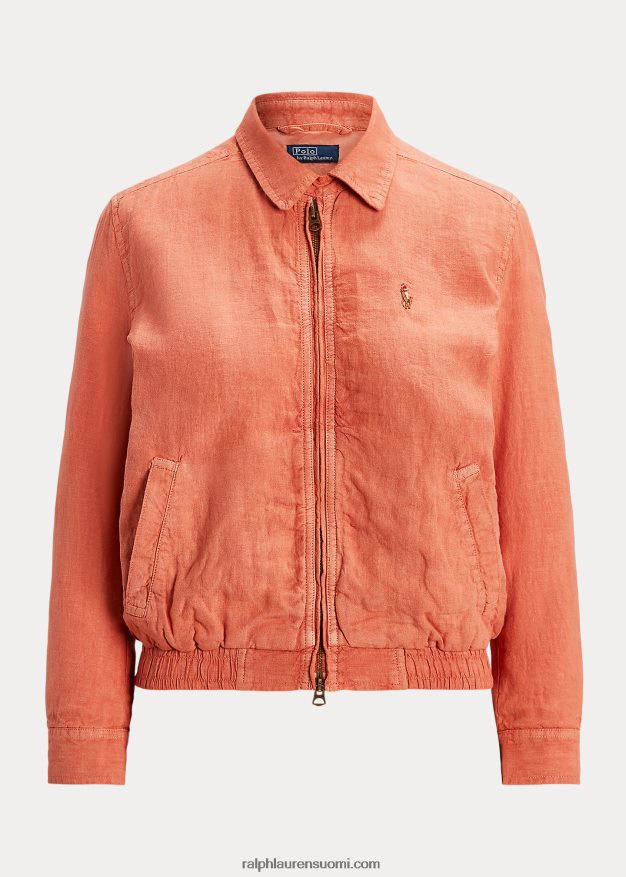 Ralph Lauren naiset pellava tuulitakki 0Z24ZR2934 tulikivi