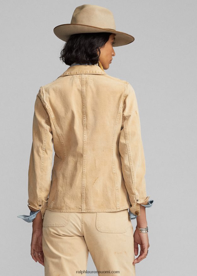 Ralph Lauren naiset puuvillakangastakki 0Z24ZR3642 khaki