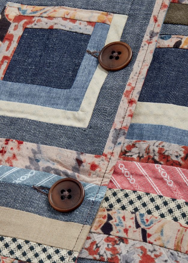 Ralph Lauren naiset rajoitetun erän tilkkutakki 0Z24ZR3656 punainen/rusketus moni