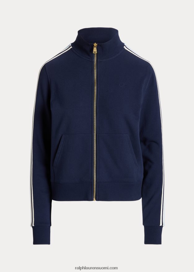 Ralph Lauren naiset ranskalainen froteetakki, jossa vetoketju 0Z24ZR4042 hienostunut laivasto