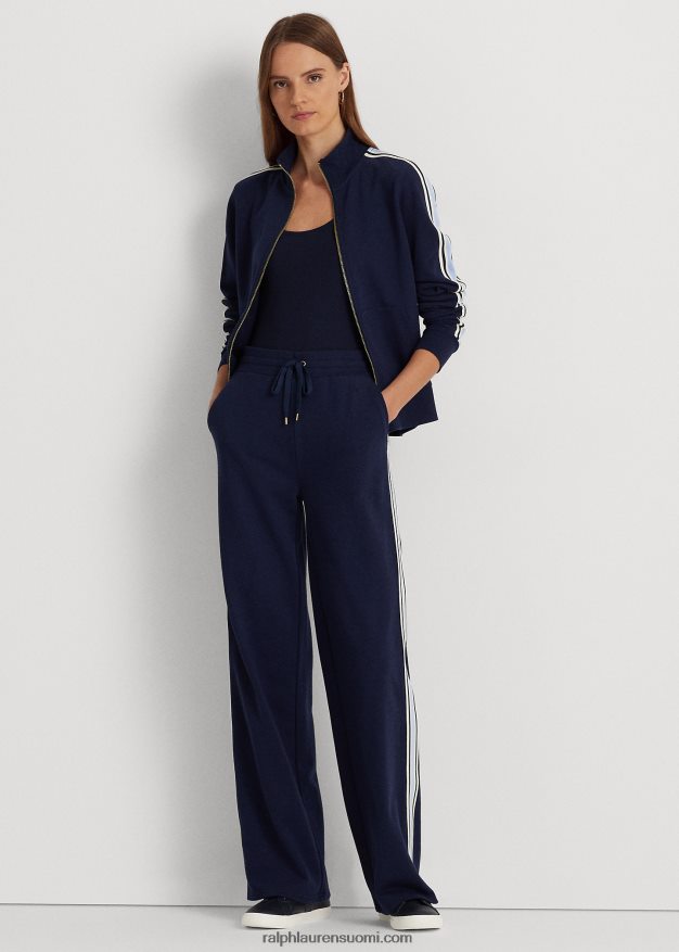 Ralph Lauren naiset ranskalainen froteetakki, jossa vetoketju 0Z24ZR4413 hienostunut laivasto