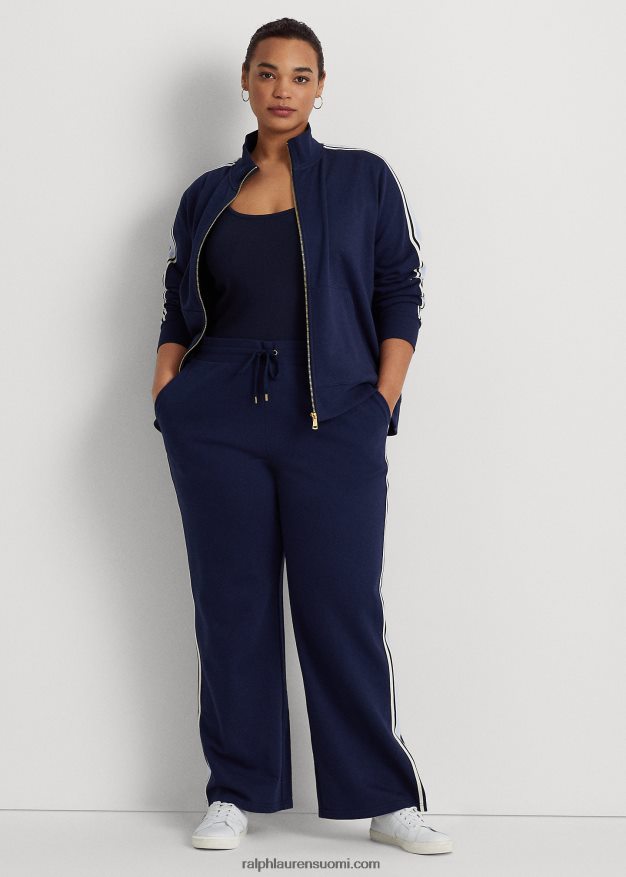 Ralph Lauren naiset ranskalainen froteetakki, jossa vetoketju 0Z24ZR4654 hienostunut laivasto