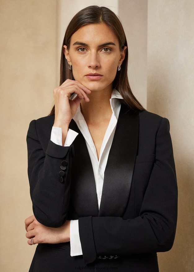 Ralph Lauren naiset sahausvillainen smokkitakki 0Z24ZR3439 musta