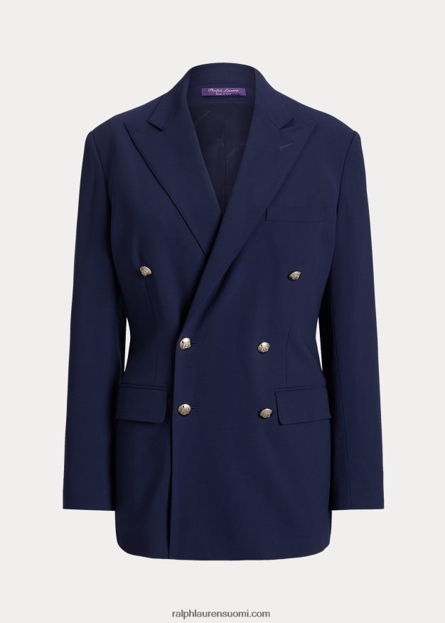 Ralph Lauren naiset shelden villainen kreppitakki 0Z24ZR3504 lux laivasto