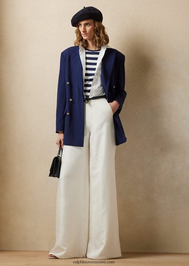 Ralph Lauren naiset shelden villainen kreppitakki 0Z24ZR3504 lux laivasto