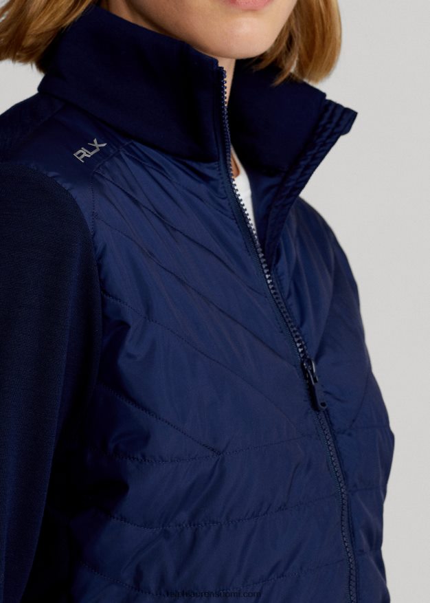 Ralph Lauren naiset täysvetoketjullinen hybriditakki 0Z24ZR3753 hienostunut laivasto