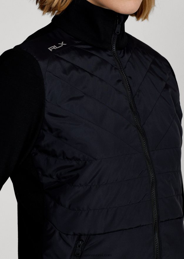 Ralph Lauren naiset täysvetoketjullinen hybriditakki 0Z24ZR3754 musta