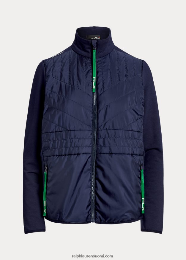 Ralph Lauren naiset täysvetoketjullinen hybriditakki 0Z24ZR9408 hienostunut laivaston/risteilynvihreä