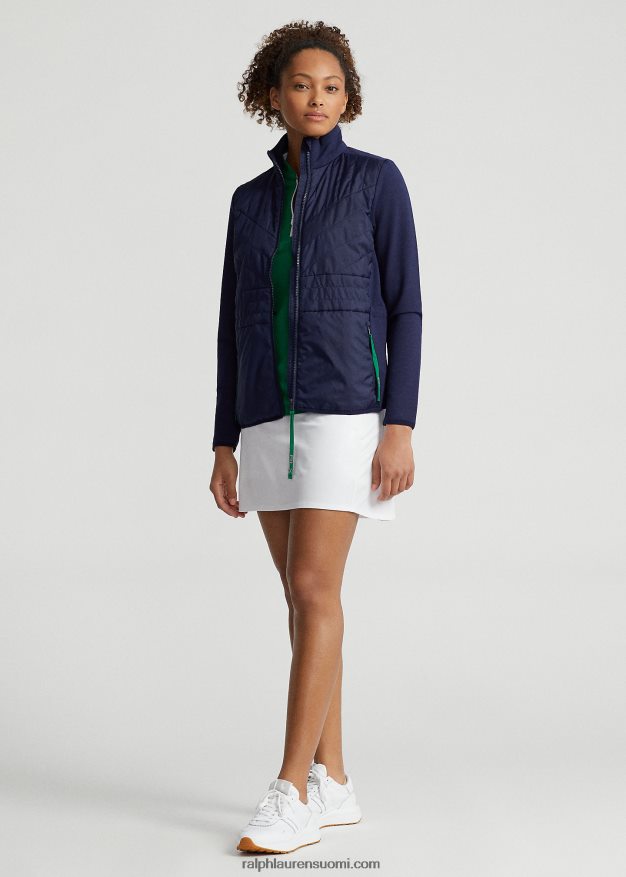 Ralph Lauren naiset täysvetoketjullinen hybriditakki 0Z24ZR9408 hienostunut laivaston/risteilynvihreä