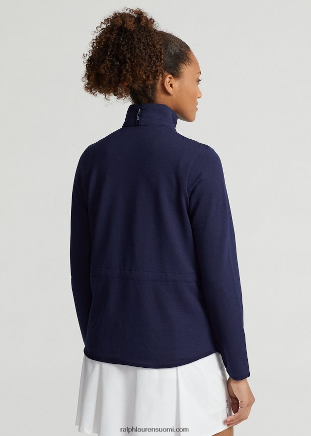 Ralph Lauren naiset täysvetoketjullinen hybriditakki 0Z24ZR9408 hienostunut laivaston/risteilynvihreä