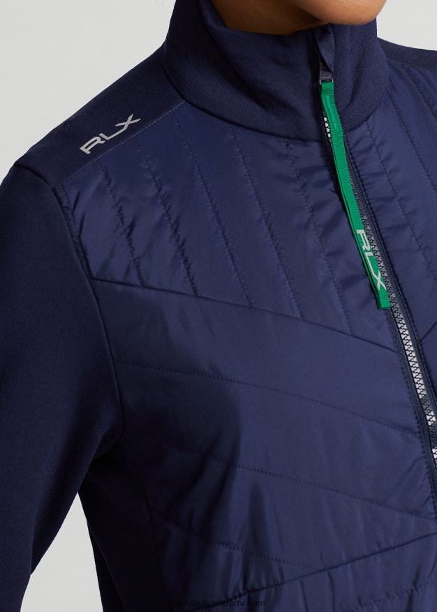 Ralph Lauren naiset täysvetoketjullinen hybriditakki 0Z24ZR9408 hienostunut laivaston/risteilynvihreä