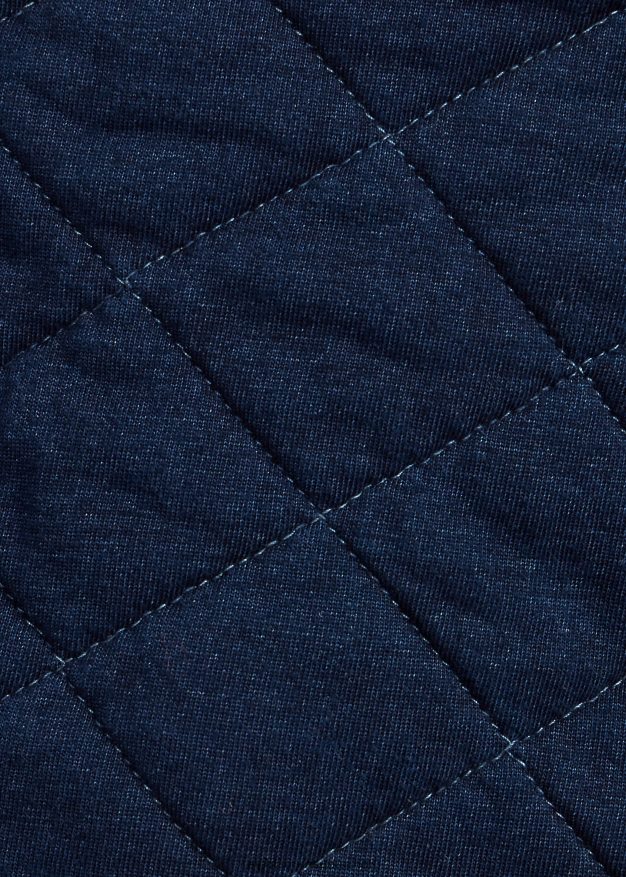 Ralph Lauren naiset tikattu jersey-takki 0Z24ZR3669 indigo