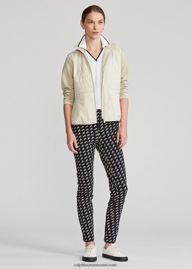 Ralph Lauren naiset tikattu vetoketjullinen hybriditakki 0Z24ZR9500