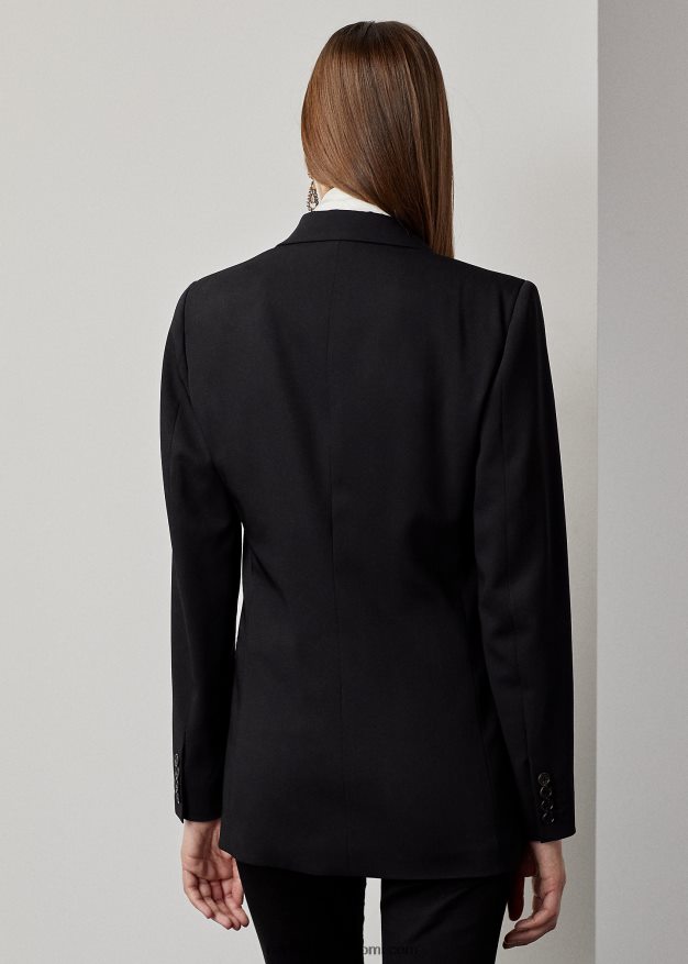 Ralph Lauren naiset truett-villainen gabardiini-smokkitakki 0Z24ZR9331 musta