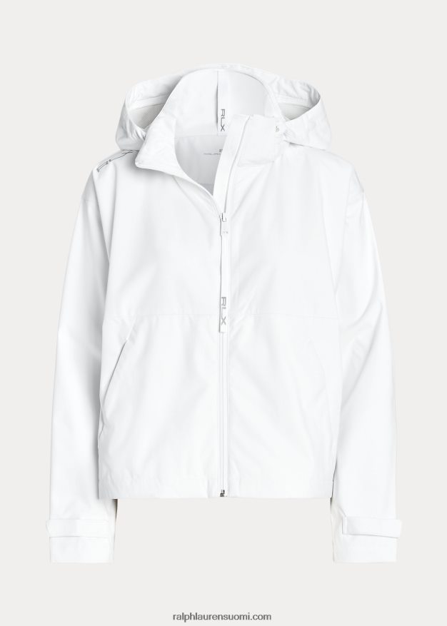 Ralph Lauren naiset vettä hylkivä hupullinen takki 0Z24ZR9406 keraaminen valkoinen