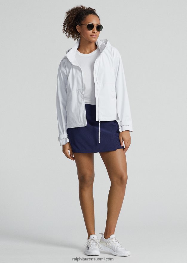 Ralph Lauren naiset vettä hylkivä hupullinen takki 0Z24ZR9406 keraaminen valkoinen