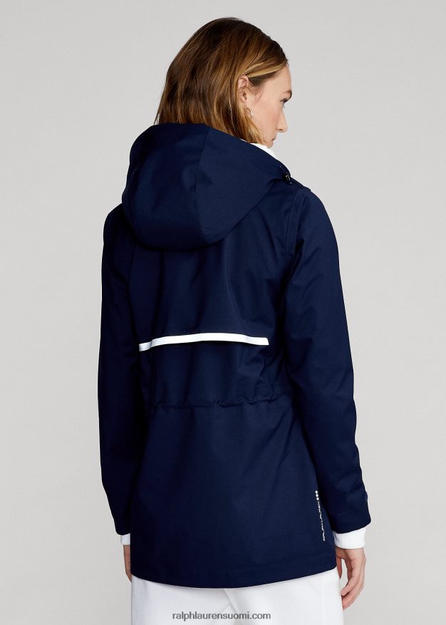 Ralph Lauren naiset vettä hylkivä takki 0Z24ZR3759 hienostunut laivasto