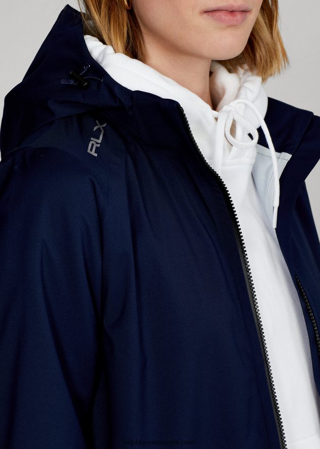 Ralph Lauren naiset vettä hylkivä takki 0Z24ZR3759 hienostunut laivasto