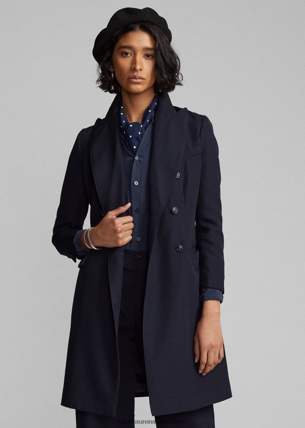 Ralph Lauren naiset villainen serge takki 0Z24ZR3674 laivasto