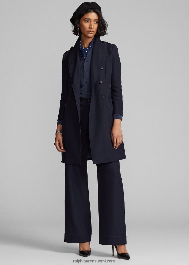 Ralph Lauren naiset villainen serge takki 0Z24ZR3674 laivasto