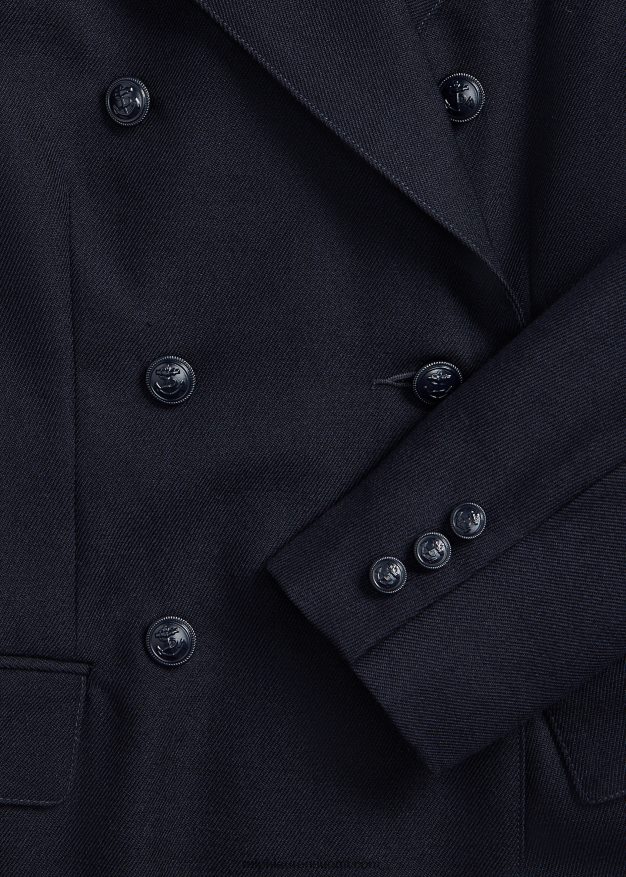 Ralph Lauren naiset villainen serge takki 0Z24ZR3674 laivasto