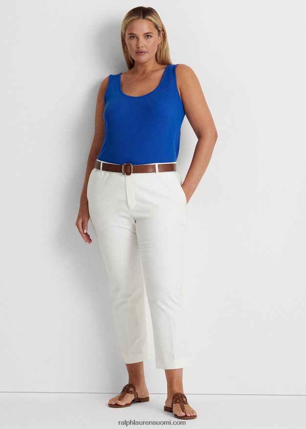 Ralph Lauren naiset joustava puuvillasäiliö 0Z24ZR4523 sininen saturn