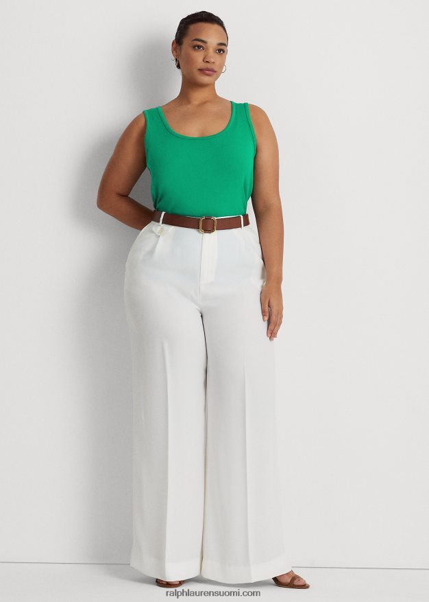 Ralph Lauren naiset joustava puuvillasäiliö 0Z24ZR4524 palmun lehtiä