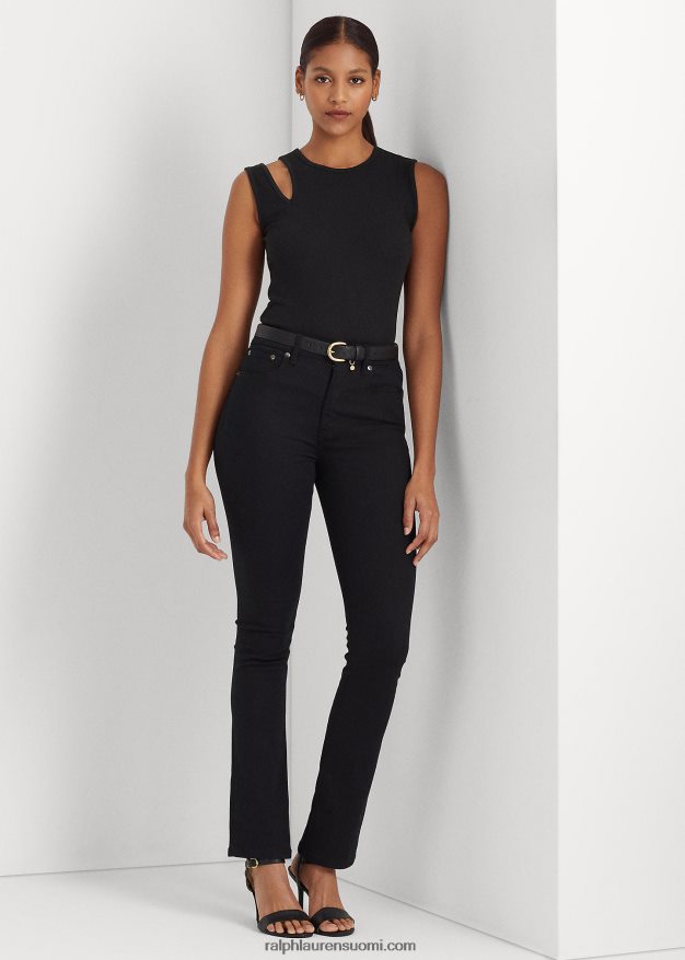 Ralph Lauren naiset puuvillasekoitetta jersey-leikkaussäiliö 0Z24ZR3861 musta