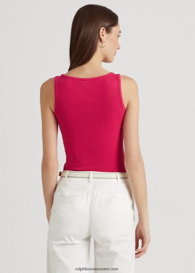 Ralph Lauren naiset puuvillasekoitettu toppi 0Z24ZR3825 urheilu pinkki