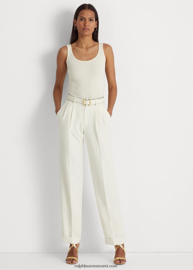 Ralph Lauren naiset puuvillasekoitettu toppi 0Z24ZR3827 mascarpone-kermaa