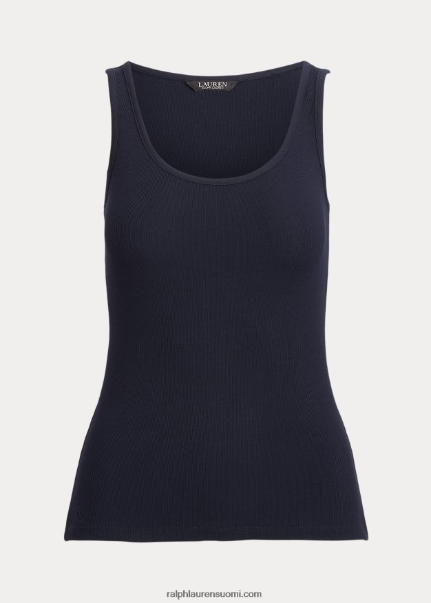 Ralph Lauren naiset puuvillasekoitettu toppi 0Z24ZR3828 laivasto