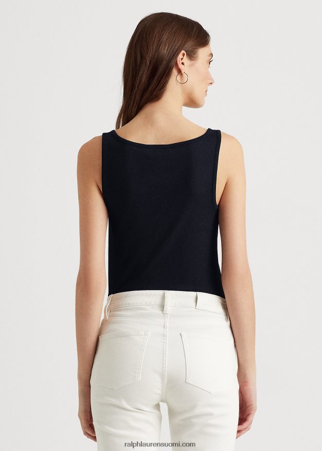 Ralph Lauren naiset puuvillasekoitettu toppi 0Z24ZR3828 laivasto