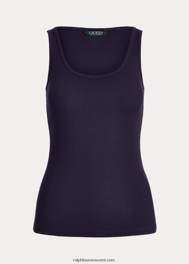 Ralph Lauren naiset puuvillasekoitettu toppi 0Z24ZR3829 hienostunut laivasto