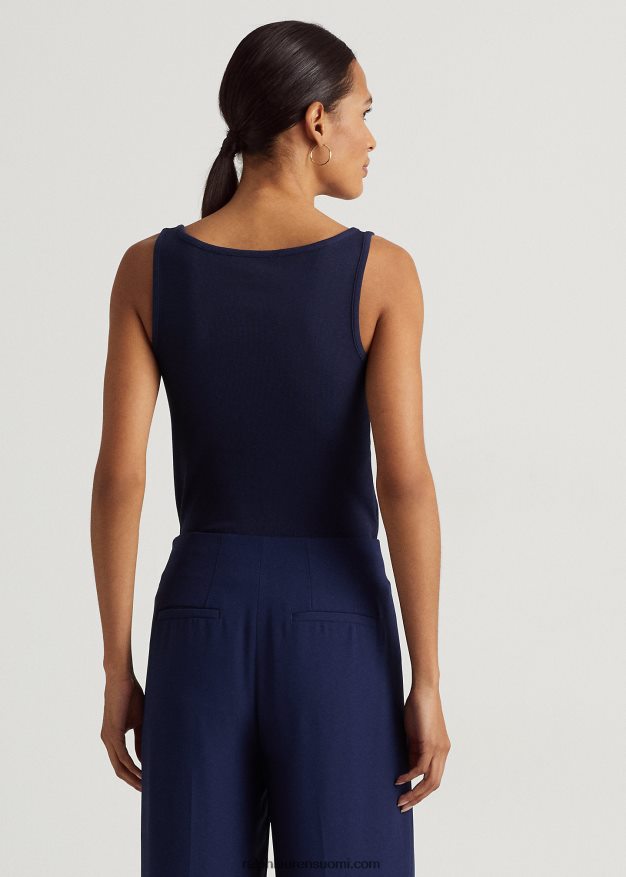 Ralph Lauren naiset puuvillasekoitettu toppi 0Z24ZR3829 hienostunut laivasto