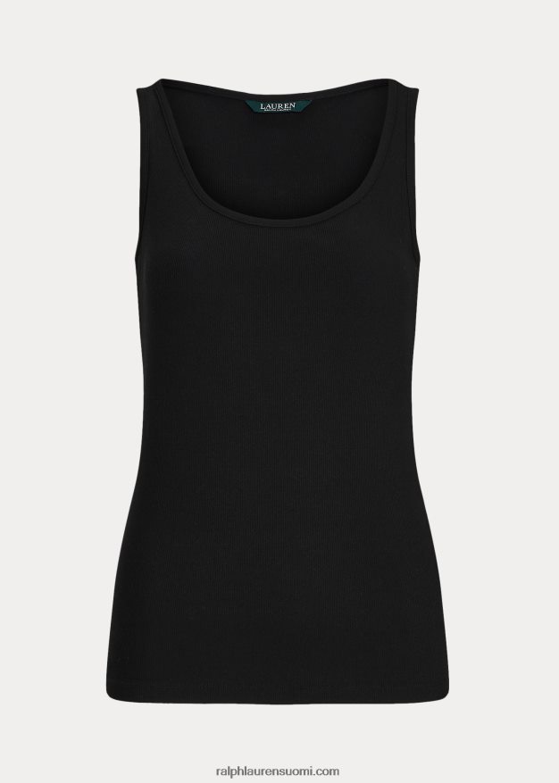 Ralph Lauren naiset puuvillasekoitettu toppi 0Z24ZR3830 musta