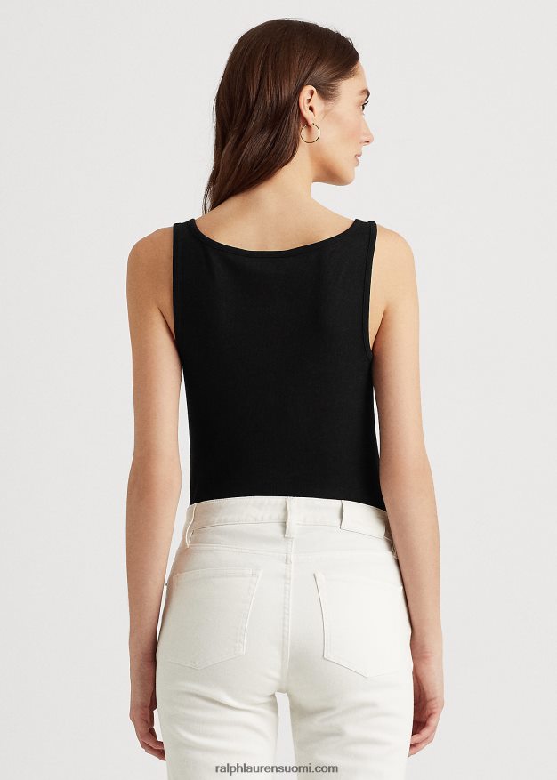 Ralph Lauren naiset puuvillasekoitettu toppi 0Z24ZR3830 musta