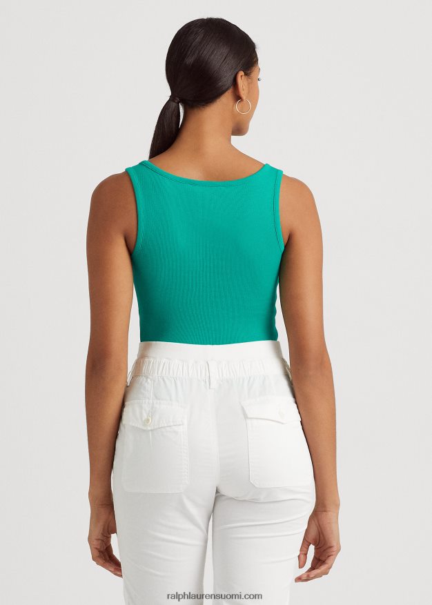 Ralph Lauren naiset puuvillasekoitettu toppi 0Z24ZR4309 palmun lehtiä