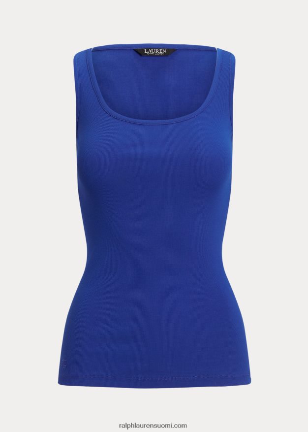 Ralph Lauren naiset puuvillasekoitettu toppi 0Z24ZR4310 sininen saturn