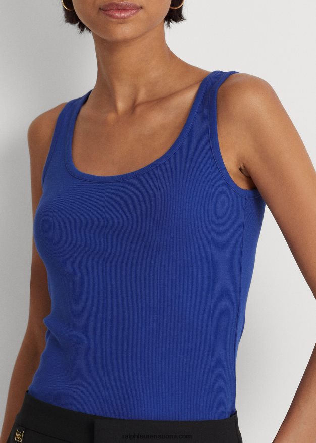 Ralph Lauren naiset puuvillasekoitettu toppi 0Z24ZR4310 sininen saturn