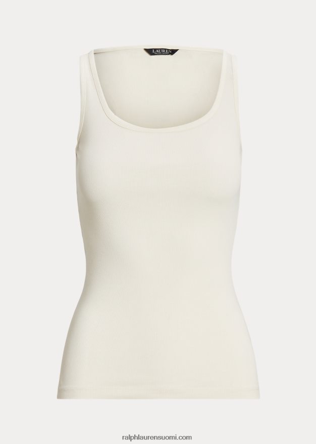 Ralph Lauren naiset puuvillasekoitettu toppi 0Z24ZR4311 mascarpone-kermaa