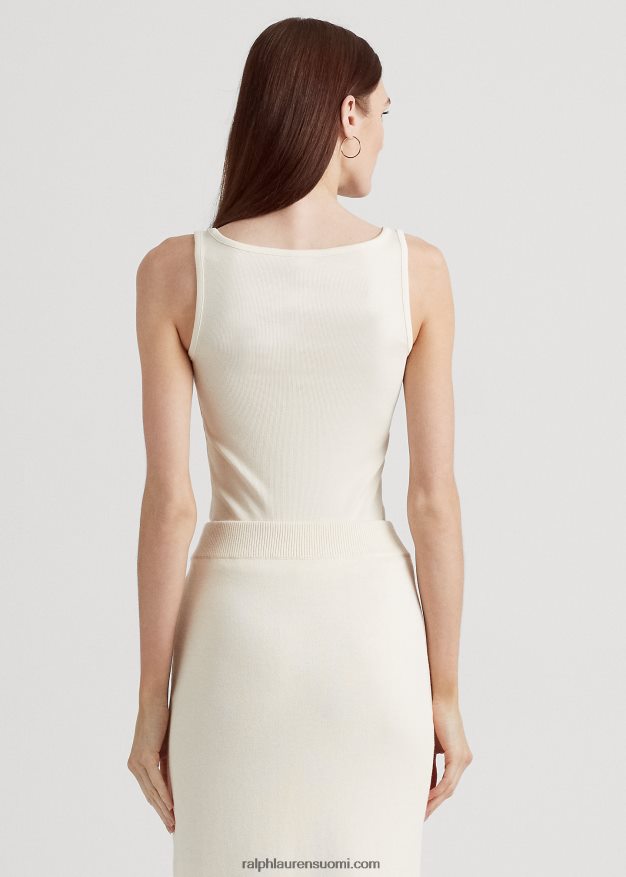 Ralph Lauren naiset puuvillasekoitettu toppi 0Z24ZR4311 mascarpone-kermaa