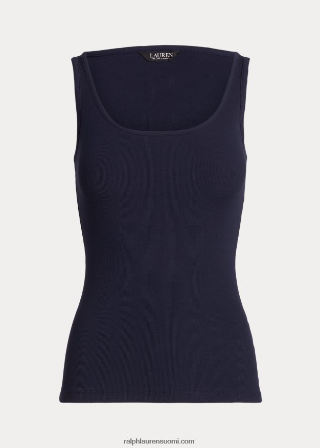 Ralph Lauren naiset puuvillasekoitettu toppi 0Z24ZR4312 hienostunut laivasto