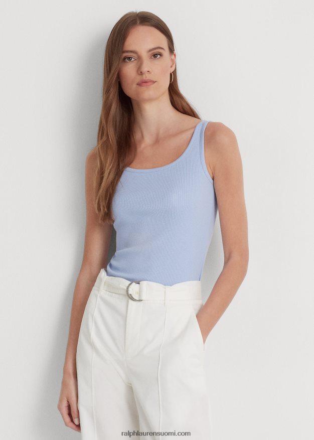 Ralph Lauren naiset puuvillasekoitettu toppi 0Z24ZR4313 kivinen sininen